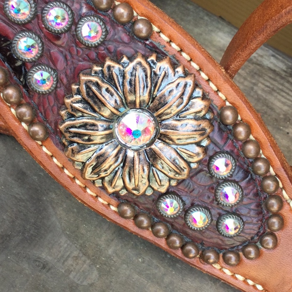 Heritage brand tack set rodeo queen barrel racing cowgirl horse show rhinestone - Picture 9 of 15